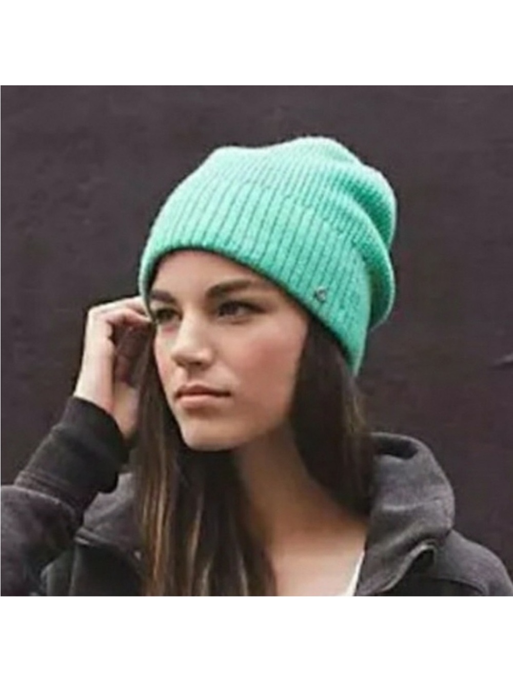 Lululemon Shakti Sherpa Toque hat beanie slouchy merino wool aquamint black